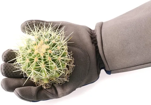 Miniatura 7 de COOLJOB Guantes de jardín de poda de rosas a prueba de espinas para hombre, manga larga, acolchados, para trabajo en el patio, arbusto, mora, Azul