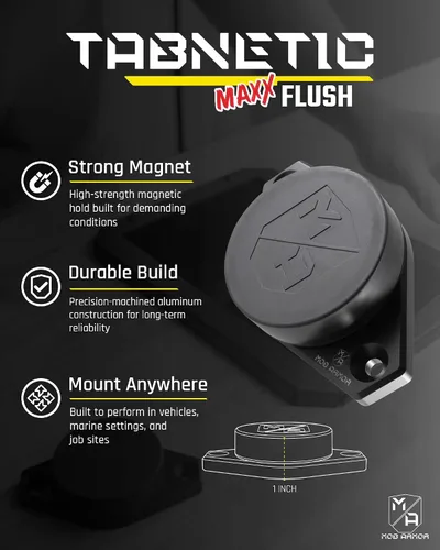 Miniatura 3 de Mob Armor Tabnetic Maxx - Soporte para tablet de perfil bajo con potente agarre magnético para iPad, Android y Microsoft Surface Tablets, compatible