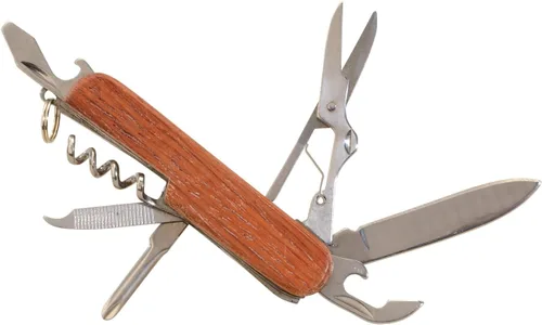 Miniatura 2 de Thirsty Rhino Util, cuchillo de bolsillo de palisandro, multiherramienta multifunción 7 en 1, palisandro (juego de 2)