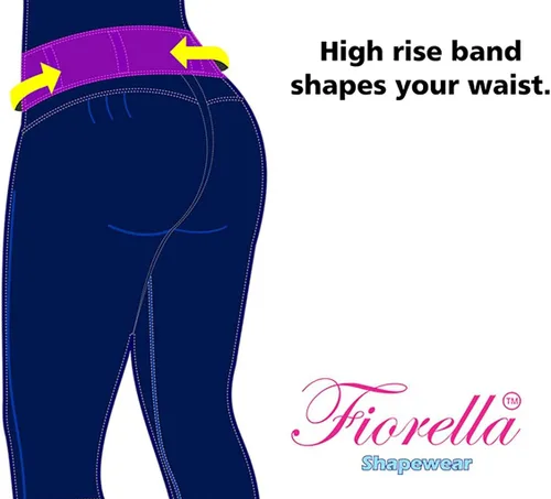 Miniatura 8 de Fiorella Shapewear Levantador de glúteos para mujer, pantalones vaqueros de cintura alta push up negro Levanta Cola Pantalones Colombianos 516BB