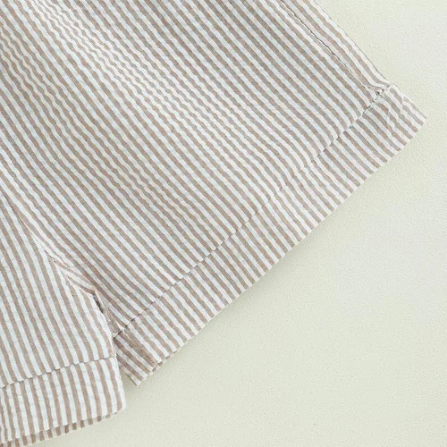 Miniatura 74 de fhutpw Conjunto de 2 piezas de ropa de verano para bebés, camiseta de manga corta, cintura elástica, pantalones cortos para niños pequeños