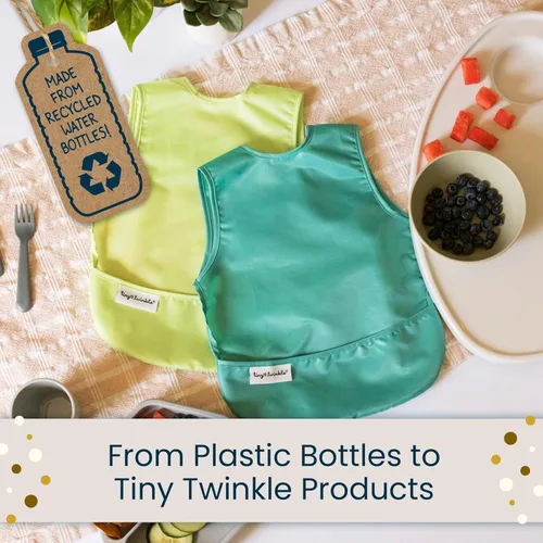 Miniatura 9 de Tiny Twinkle - Babero a prueba de desordenes para bebés varones Babero impermeable para niños pequeños para comer Delantal para bebé para Space
