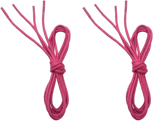 VSUDO 2 Pairs Waxed Round Dress Shoe Laces for Mens Dress Shoes, 18" Thin Business Oxford Dress Shoelace, Dress Shoe Strings