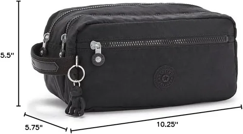 Miniatura 8 de Kipling Neceser Agot para mujer, organizador de viaje ligero, kit de cosméticos de nailon, Negro (Black Noir), Neceser Agot para mujer, organizador