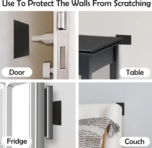 Miniatura 6 de Rubber Bond Placa de Goma Autoadhesiva para Toma de Pared, Paquete de 5 Unidades – Parche de Agujero para Paneles de Yeso Fácil de Aplicar Despegar