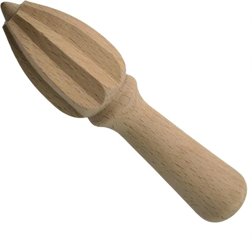 Miniatura 5 de Exprimidor de limón Extractor de frutas de madera, herramienta de cocina casera de mano adecuada para jugo de frutas (1 unidad, estilo A)