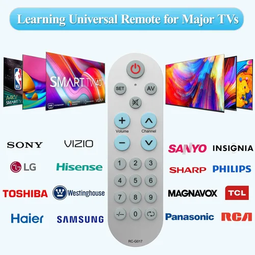 Miniatura 3 de Control remoto universal de TV con botón grande para ancianos, personas mayores, mayores (requiere control remoto original), con retroiluminación