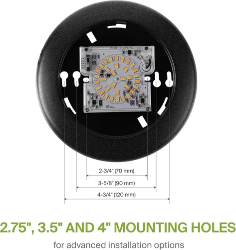 Miniatura 5 de ASD 1 paquete de luces LED de disco de 6 pulgadas, 15W 5CCT 2700K-5000K 1245LM CRI90+, luminaria de techo regulable de montaje empotrado, luces