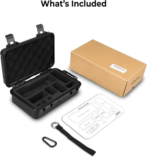Miniatura 8 de Estuche rígido impermeable para DJI Osmo Pocket 3 Creator Combo – IP67 carcasa ABS a prueba de golpes, espuma EVA de precisión, estuche