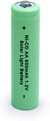Miniatura 2 de NICD - Batería recargable AA de 800 mAh para luz solar, lámpara solar, luces de jardín (paquete de 8)