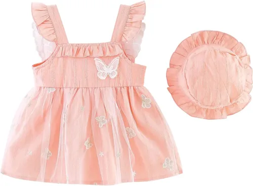 Miniatura 26 de Vestido tutú de verano para niñas pequeñas, sin espalda, vestido de princesa para fiesta de cumpleaños, vestido de verano con lazo floral