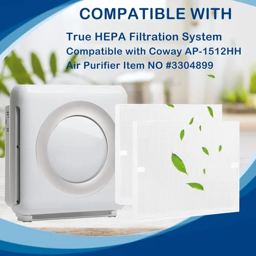 Miniatura 4 de AP-1512HH - Filtro HEPA de repuesto compatible con Coway Airmega AP-1512HH Mighty y Airmega 200M purificador de filtro de aire, número de artículo