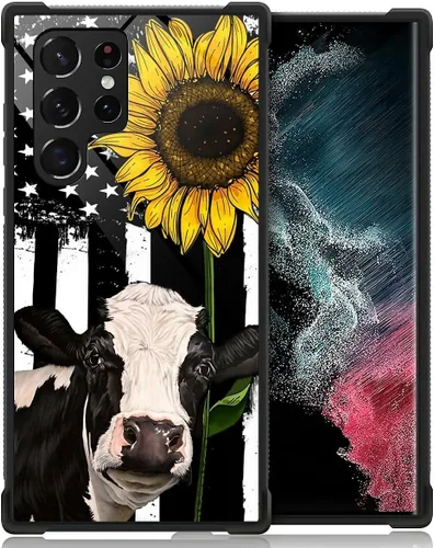 Miniatura 12 de Funda compatible con Samsung Galaxy S22 Ultra, diseño de calavera de dedo medio, diseño increíble a prueba de golpes, antiarañazos, carcasa trasera