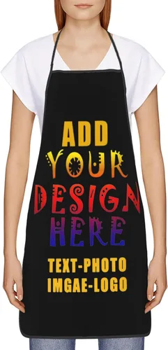 Miniatura 4 de Delantal personalizado personalizado para mujeres y hombres, delantales de cocina para cocinero, nombre personalizado, texto, logotipo, imagen