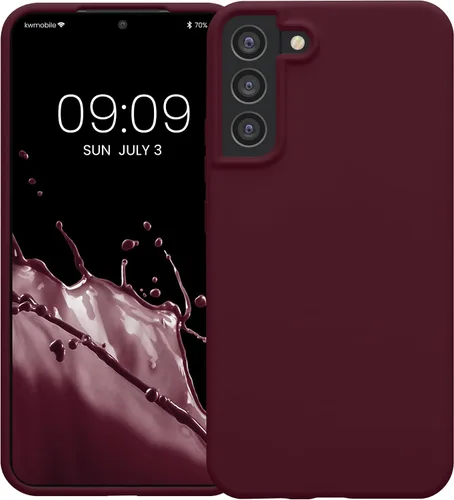 Miniatura 8 de kwmobile Funda Compatible con Samsung Galaxy S22 Plus Funda - Funda de Teléfono de Silicona TPU con Acabado Suave - Violeta Burdeos Burdeos Violeta