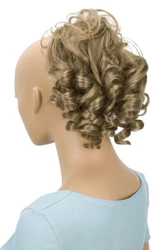 Miniatura 35 de CAISHA - Postizo Jumbo de Cabello Elástico para Recogidos Voluminosos y Rizos Desaliñados, Color Rubio Claro, G5L rubio claro #22T613 G5L