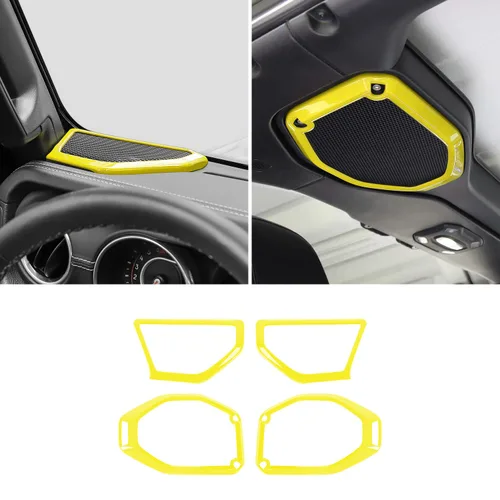 Miniatura 8 de RAZPOY Para JL 4 piezas una cubierta de altavoz de pilar para altavoz de techo, ajuste de audio compatible con Jeep Wrangler JL JLU y Gladiator JT