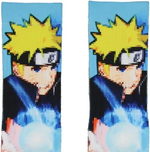 Miniatura 3 de Calcetines sublimados de Naruto Part II Shippuden Pixel Character All Over, Multi colorido