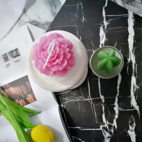 Miniatura 7 de Molde de silicona para velas de clavel 3D para jabón, fondant, decoración de pasteles, chocolate, dulces, arcilla Ploymer, regalo del día de la madre