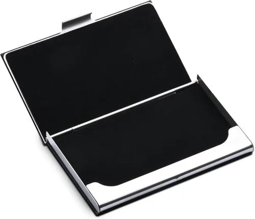 Miniatura 2 de Personalizar Gratis Grabado Personalizado Tarjeta de Crédito Titular de la Tarjeta de Visita Tarjetero, Negro, Estilo casual de negocios, adecuado