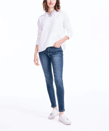 Miniatura 2 de Nautica Sudadera con capucha de cuello dividido de ajuste clásico para mujer