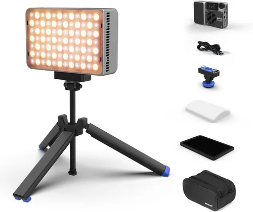Miniatura 11 de amaran Ace - Kit de 25 luces LED de bolsillo bicolor, modo de aumento a 32 W mini luz de video en la cámara, 2700 K ~ 6500 K soporta atracción Verde