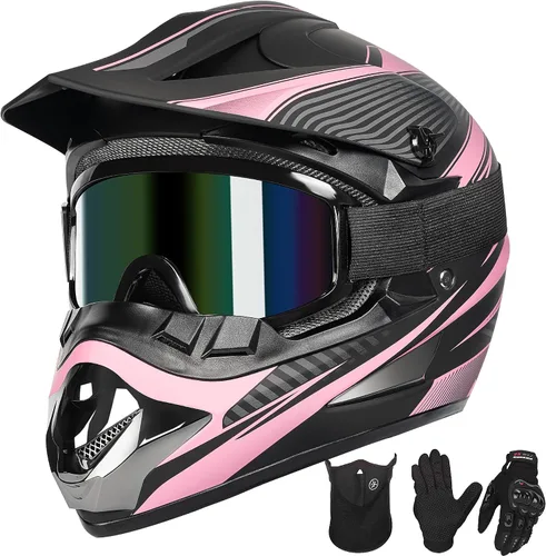 Miniatura 8 de Yesmotor Casco de Motocross Juvenil con Hebilla de Liberación Rápida - Cascos de Motocross para Niños de 8-14, Casco ATV Juvenil
