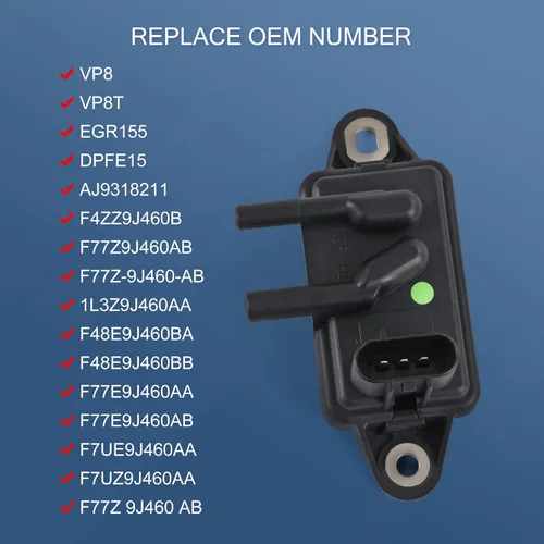 Miniatura 2 de Reemplazo del sensor de retroalimentación de presión de recirculación de gases de escape EGR para Ford F-150 F-250 F-350 Ranger, Mercury Sable
