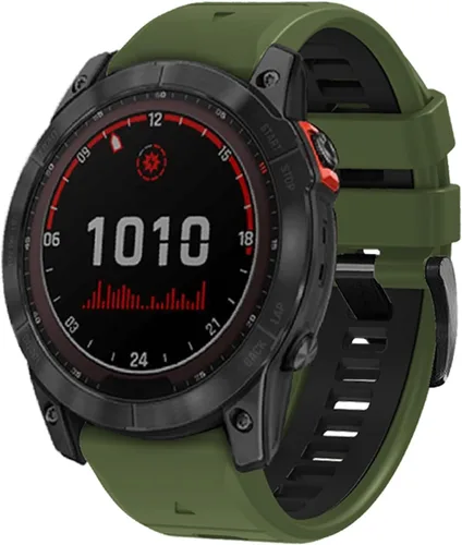 Miniatura 22 de Correa de reloj de 1.024 in para Garmin Fenix 7x Sapphire Solar Fenix 6x Pro Solar Fenix 5x 3 horas de liberación rápida de ajuste de silicona