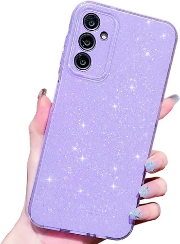 Miniatura 49 de MINSCOSE Funda compatible con Samsung Galaxy A14 5G, bonita funda delgada con purpurina fina, a prueba de golpes, de TPU para mujeres y niñas