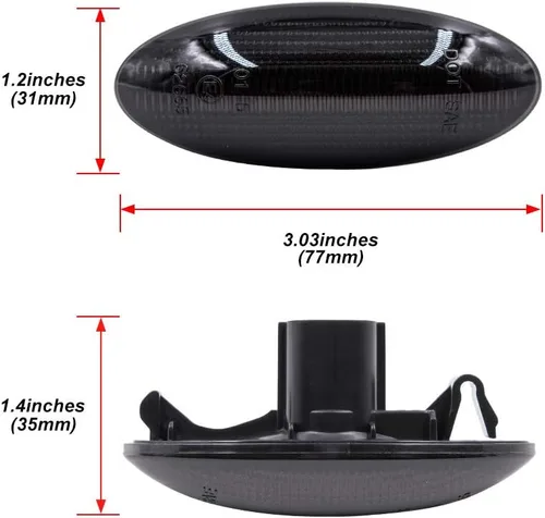 Miniatura 4 de Luces de marcador de guardabarros delanteros LED dinámicos de repuesto para To-yota RAV4 Corolla Auris Yaris OEM Fit Turn Signal Repeater Lamps