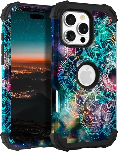 Miniatura 51 de Hocase Funda para iPhone SE 2022/2020, resistente a prueba de golpes, de plástico duro+goma de silicona, funda protectora híbrida para iPhone SE