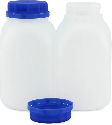 Miniatura 9 de Cornucopia Brands Paquete de 12 botellas de leche de plástico de 8 onzas, sin BPA, aptas para lavavajillas, multiuso para leche, jugo, batidos