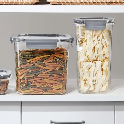 Miniatura 5 de Oggi Clarity - Contenedor hermético para almacenamiento de alimentos a prueba de fugas, ultra transparente, sin BPA, recipiente sellable con tapa