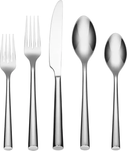 Miniatura 5 de Cambridge Silversmiths Gilda Black Satin - Juego de cubiertos de 20 piezas, servicio para 4 personas Satén negro