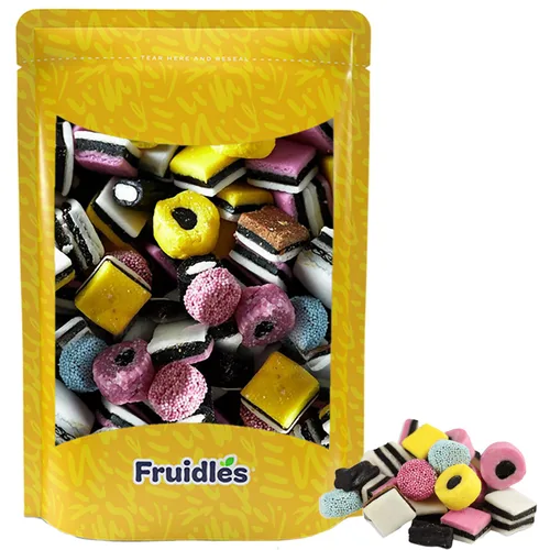 Miniatura 10 de Fruidles Gomitas de Regaliz Allsorts de Estilo Inglés, Dulces Allsorts, Sin OGM (1 Libra)