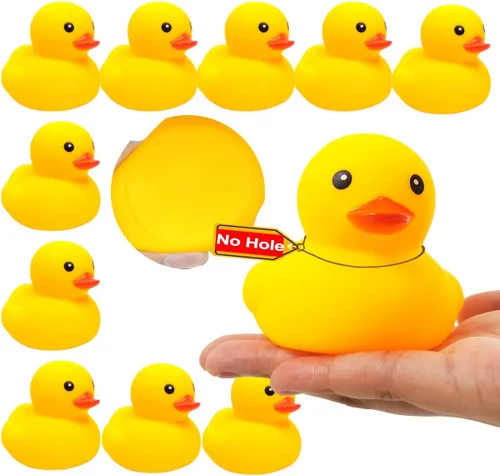 Miniatura 9 de 5 piezas de goma para bañera de Kalafona de 2 pulgadas, impermeable, sin "Bebe", sin agujero, divertido juguete de baño para piscina, sin agujero