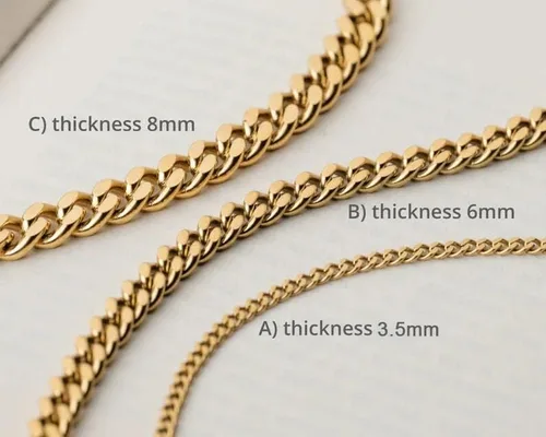 Miniatura 4 de Stainless Steel Cuban Chain Bracelets for Men Women 6.577.589inch Stainless Steel Bracelet Gold Plating Silver Stainless Steel Fashion Jewelry