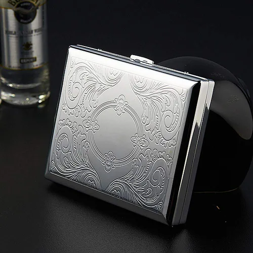Miniatura 6 de Caja de cigarrillos de metal con capacidad para 20 cigarrillos para 3.307 in