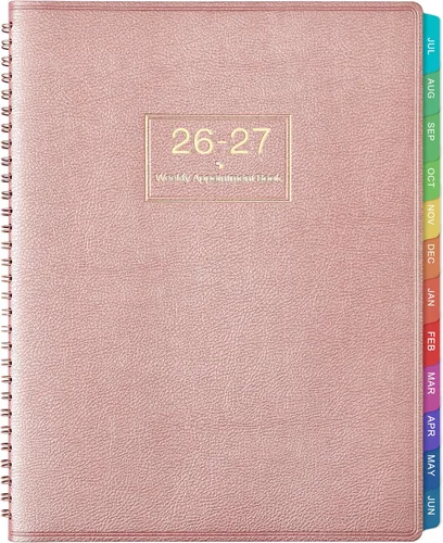 Miniatura 12 de Libro de citas 2026 – Agenda diaria por hora 2026, enero de 2026 a diciembre de 2026, 9 x 11 pulgadas, agenda 2026, agenda grande, libro de citas