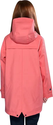 Miniatura 2 de SOLOCOTE Chaqueta impermeable de goma con capucha para niños impermeable resistente al viento talla 5-14 años