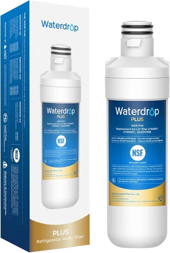 Waterdrop Plus ADQ747935 MDJ64844601 Filtro de agua para refrigerador, reduce PFAS, repuesto para LG® LT1000P®, LT1000PC, ADQ747935, ADQ74793501,