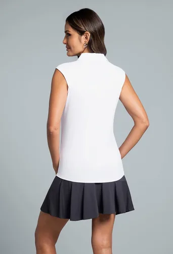 Miniatura 2 de IBKUL Athleisure Wear - Polo sin mangas con protección solar UPF 50+ Icefil Cooling-Solid sin mangas 84000