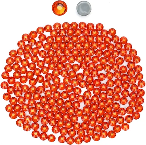 Miniatura 41 de Cristales negros redondos Hotfix de vidrio plano (SS12/3.2MM/1440pcs)