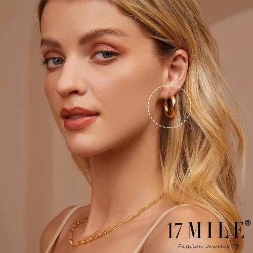 Miniatura 5 de Juego de 12 pares de aretes de aro de oro para mujer, chapados en oro de 14 quilates, ligeros, trenzados, gruesos, paquete para regalo