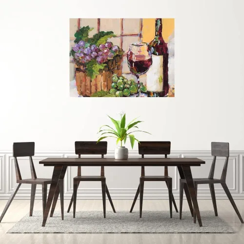 Miniatura 3 de Fine Art Canvas Lienzo decorativo clásico para pared, diseño de bodegones de la artista Jane Slivka para sala de estar, dormitorio, baño, cocina