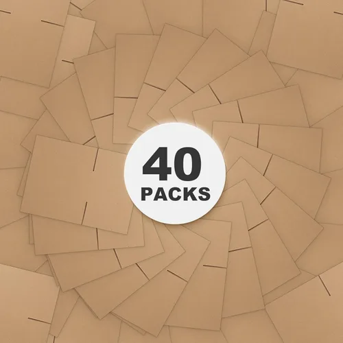 Miniatura 3 de CRUGLA Paquete de 40 cajas de envío de 8 x 6 x 4, cajas de cartón para pequeñas empresas, caja de correo corrugada a granel para embalaje