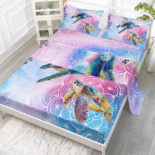 Miniatura 35 de Axolotl Juego de sábanas de gato negro de dibujos animados tamaño full, diseño de estrellas y luna impreso, ropa de cama para niños para decoración