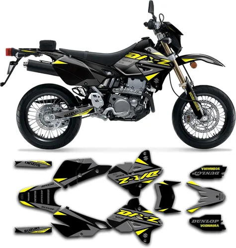Miniatura 37 de Kit de calcomanías personalizadas para Suzuki DRZ400 E / DRZ400 Enduro / DRZ400E / DR-Z400E / DRZ400 EN 1999-2024, SZDRSE9919003-KO