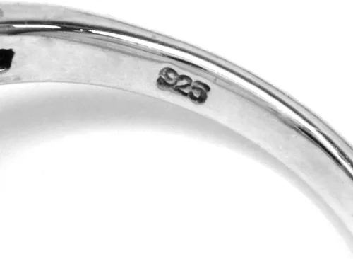 Miniatura 4 de Silvershake Anillo de plata de ley 925 con filigrana y piedra de luna natural